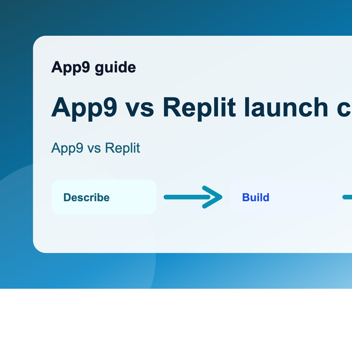 App9 vs Replit launch comparison