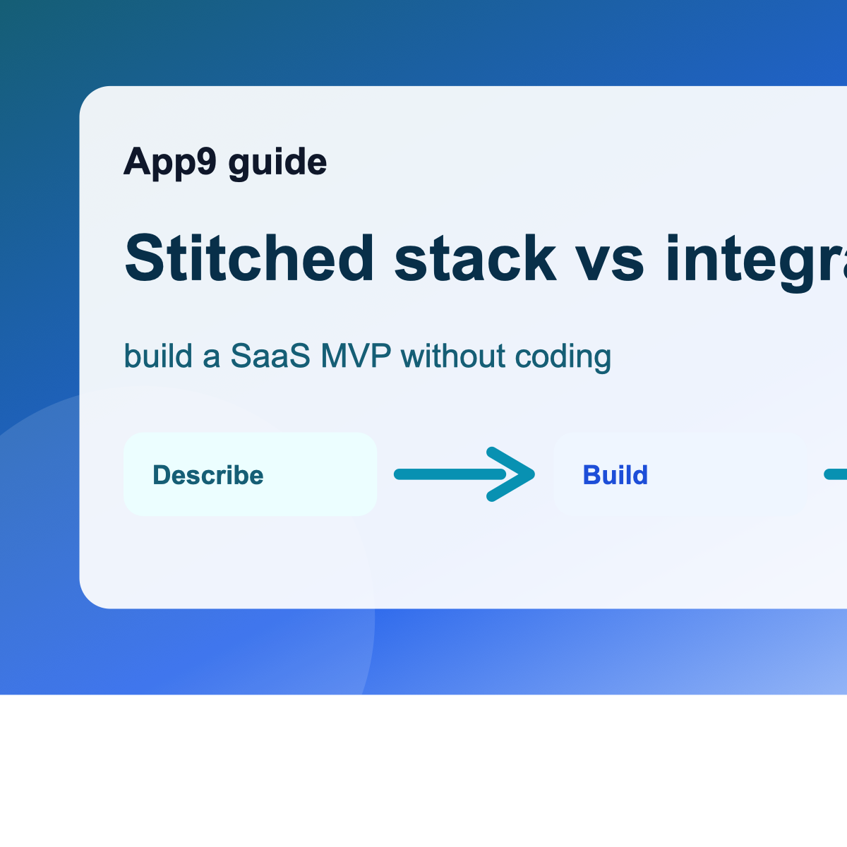 Stitched stack vs integrated stack