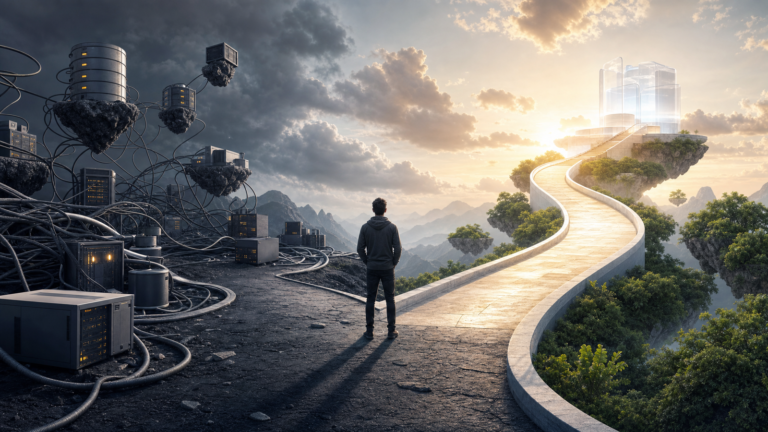 Founder choosing between tangled infrastructure and a smoother app launch path