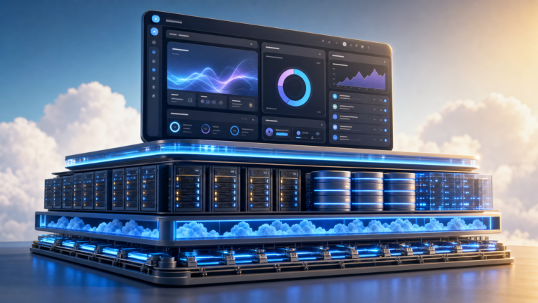 App interface supported by integrated hosting database and deployment foundation